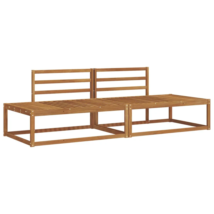 Ensemble de canapés d'extérieur Naturel Bois d'Acacia Massif - 2