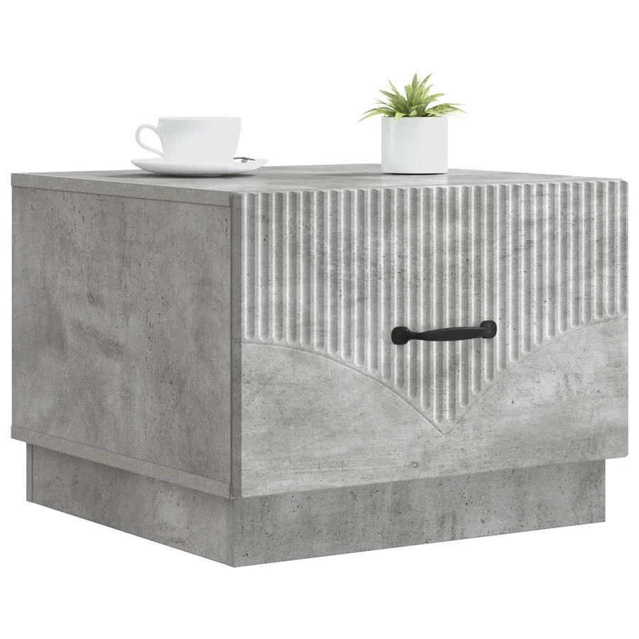 Table basse Gris béton 49 x 50 x 37 cm Bois d'ingénierie - 3