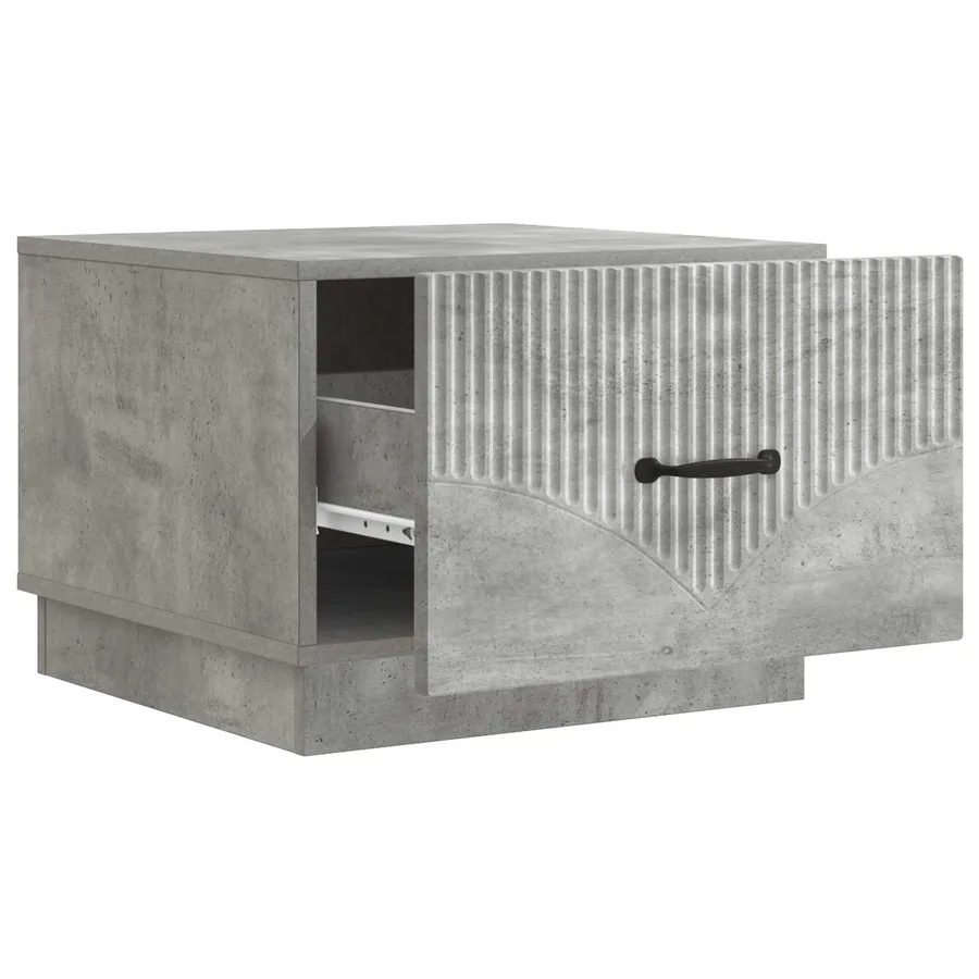 Table basse Gris béton 49 x 50 x 37 cm Bois d'ingénierie - 4