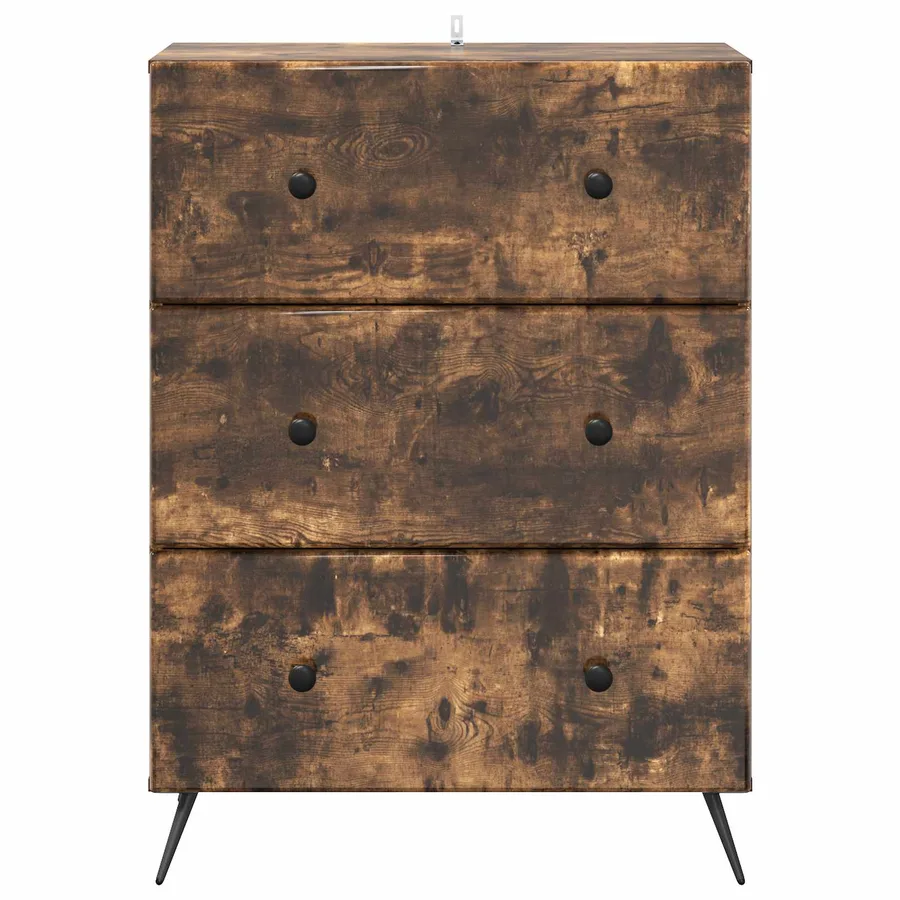 Armoire à tiroirs Chêne fumé 66 x 34,5 x 90 cm - 6