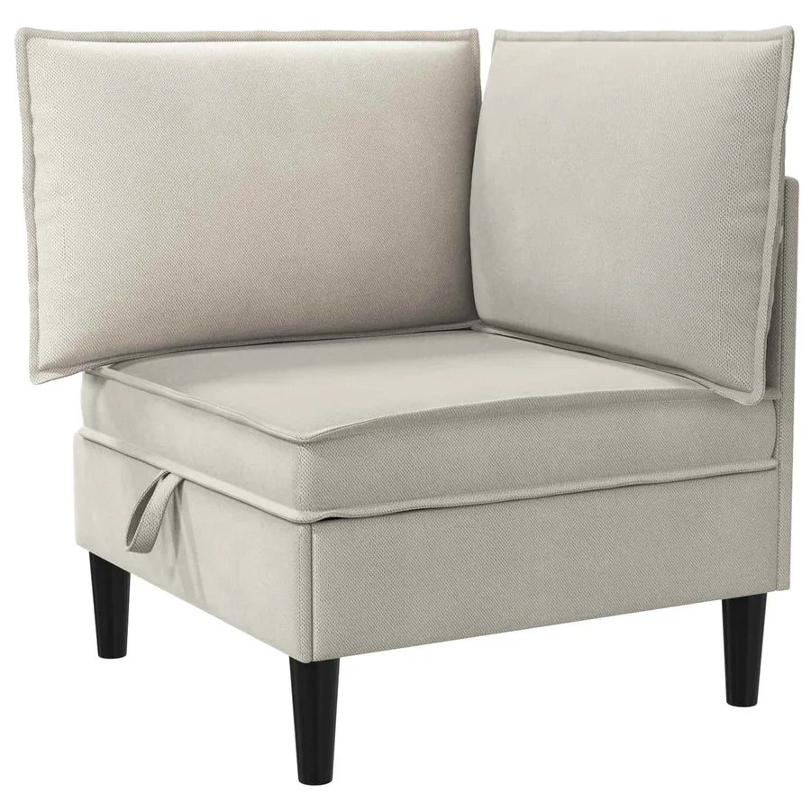 Ensemble de meubles pour le salon 5 pcs Avoine Tissu - 4