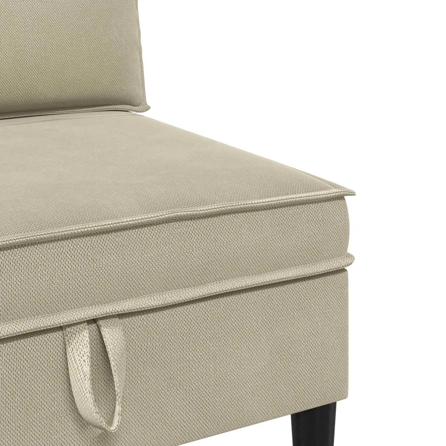 Ensemble de meubles pour le salon 4 pcs Sable Tissu - 9