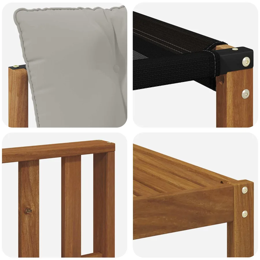 Ensemble de canapés d'extérieur 7 pcs Gris Naturel et Clair - 9