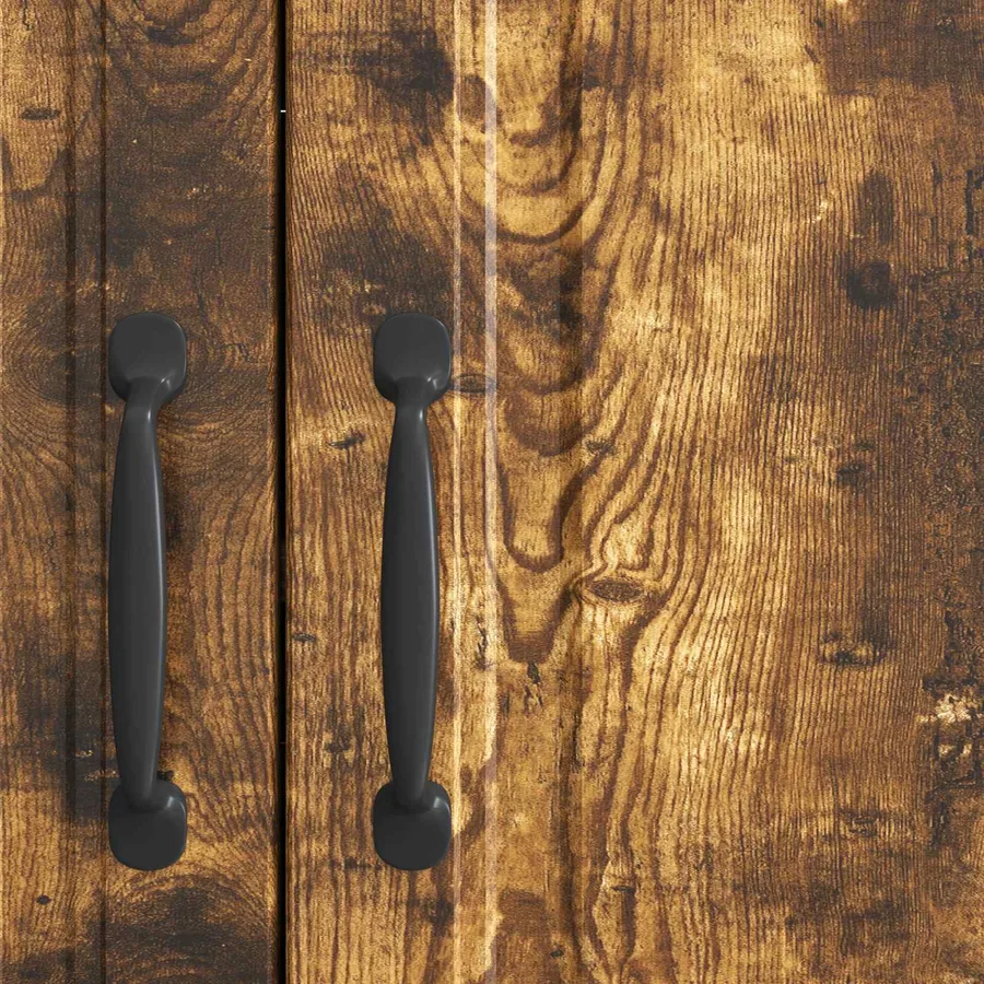 Buffet Chêne fumé 89 x 34,5 x 77 cm Bois d'ingénierie - 10