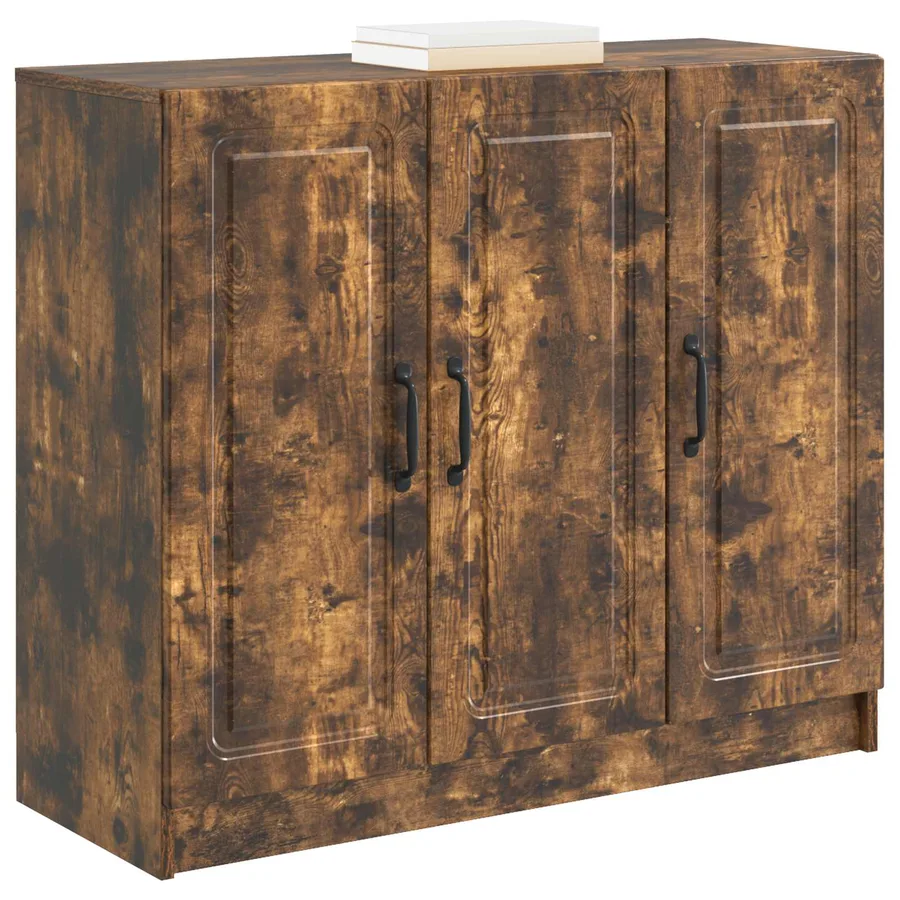 Buffet Chêne fumé 89 x 34,5 x 77 cm Bois d'ingénierie - 3