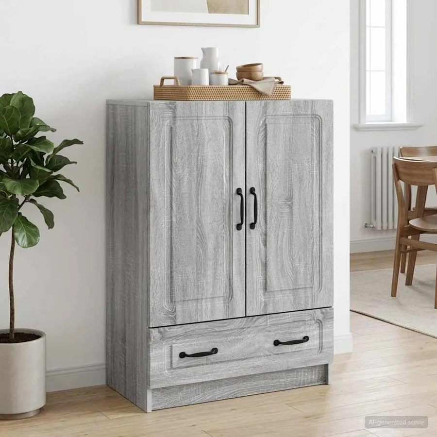 Buffet Sonoma gris 66 x 34,5 x 92 cm Bois d'ingénierie