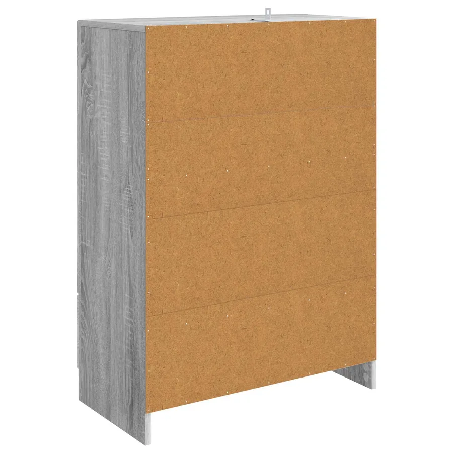 Buffet Sonoma gris 66 x 34,5 x 92 cm Bois d'ingénierie - 7