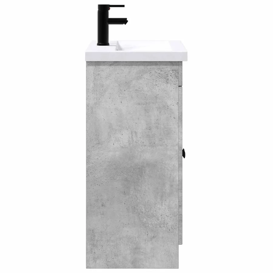 Ensemble de mobilier de salle de bain Gris béton - 6