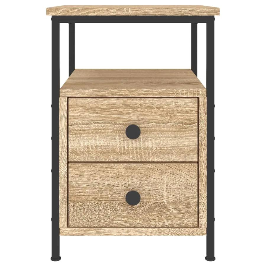 Table de chevet chêne sonoma 34x35,5x50 cm bois d'ingénierie - 5