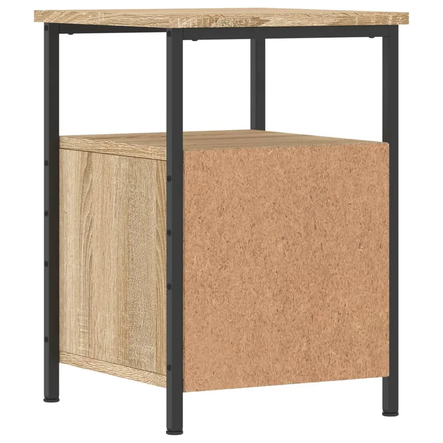 Table de chevet chêne sonoma 34x35,5x50 cm bois d'ingénierie - 8