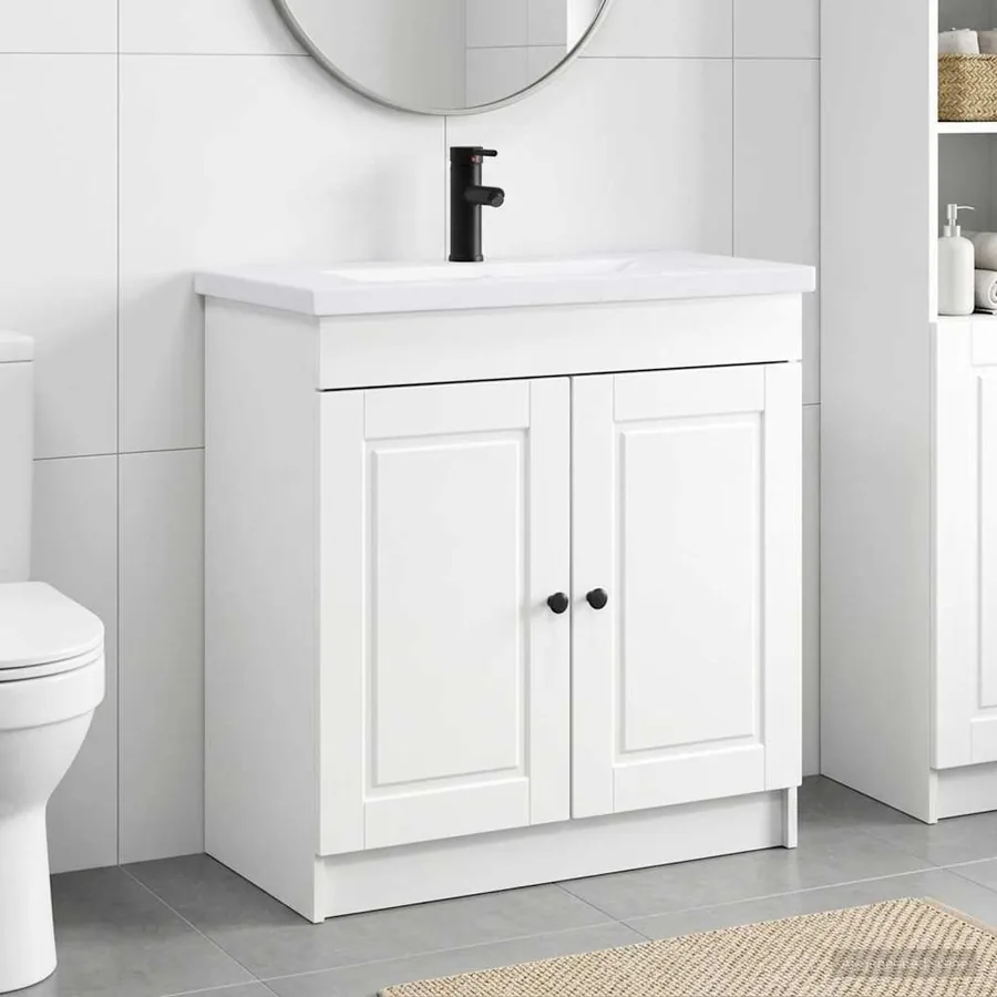 Ensemble de mobilier de salle de bain Blanc 78,5 x 37,5 x 81 cm