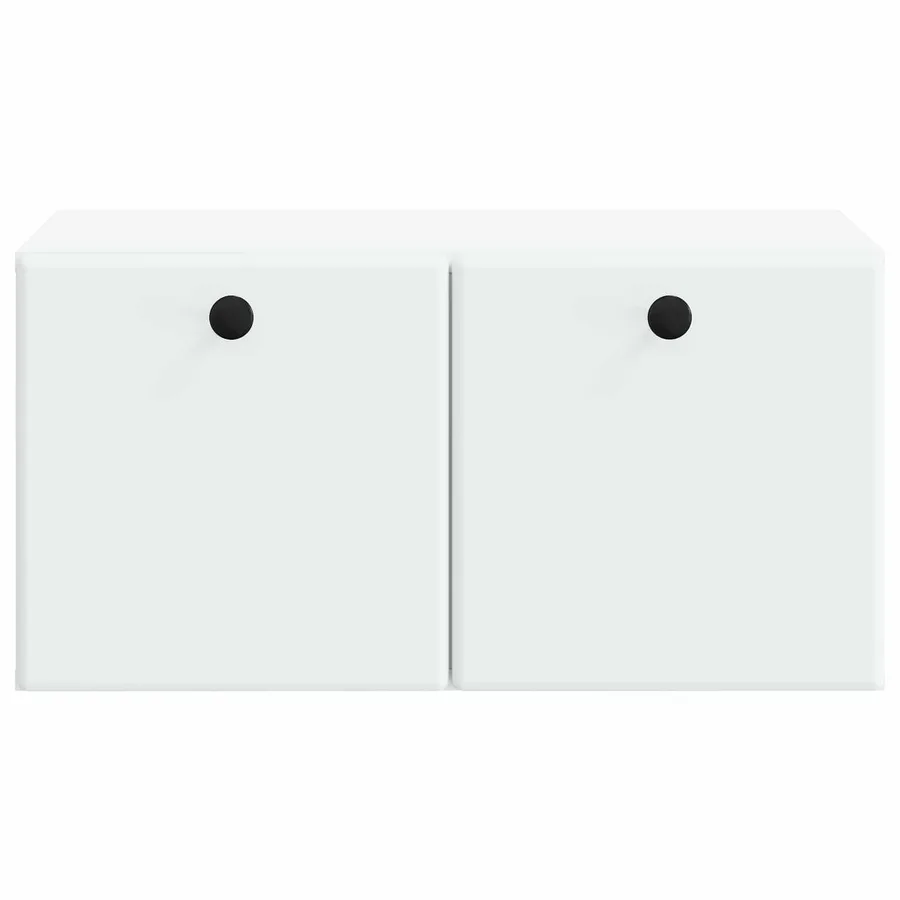 Meuble TV mural 59,5 x 41 x 30 cm Blanc Bois d'ingénierie - 6