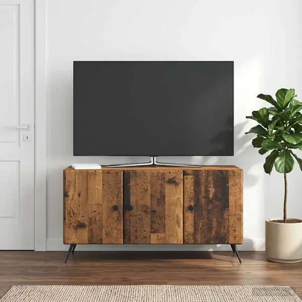 Meuble TV Bois ancien 99 x 34,5 x 50 cm Bois d'ingénierie