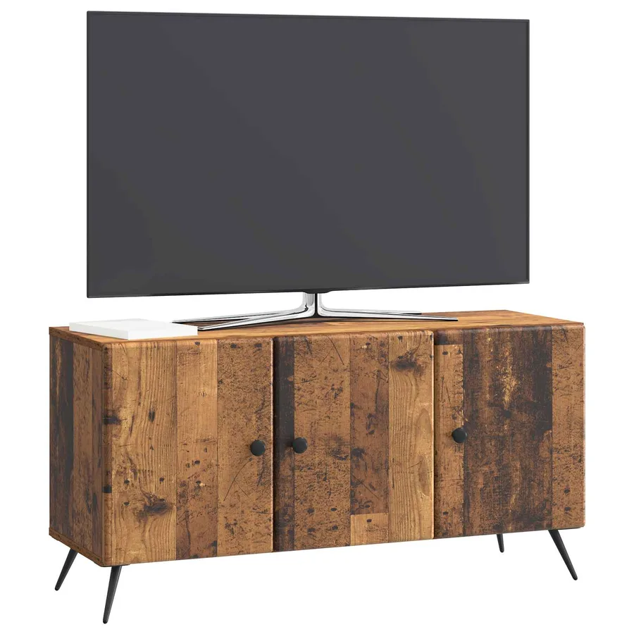 Meuble TV Bois ancien 99 x 34,5 x 50 cm Bois d'ingénierie - 3