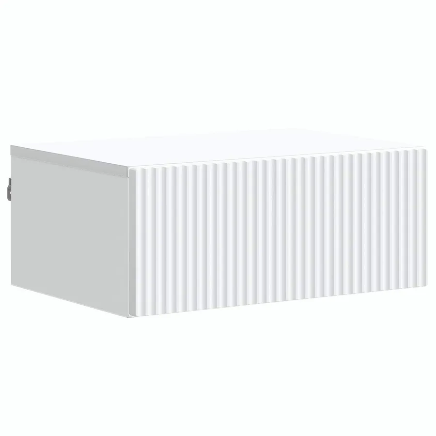 Cabinet de chevet mural 2 pcs Blanc 49 x 34,5 x 20 cm - 5