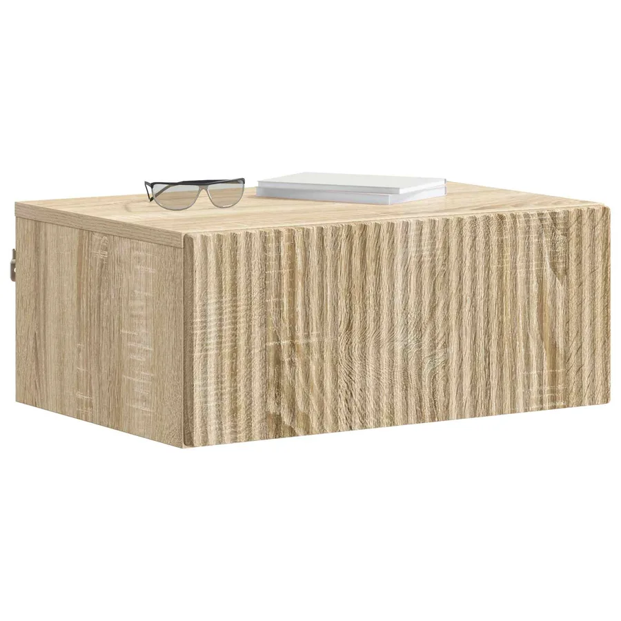 Cabinet de chevet mural 2 pcs Chêne Sonoma 49 x 34,5 x 20 cm - 3