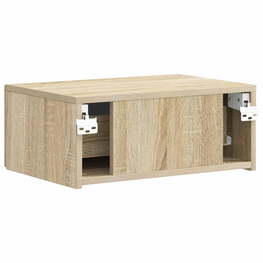 Cabinet de chevet mural 2 pcs Chêne Sonoma 49 x 34,5 x 20 cm - 9