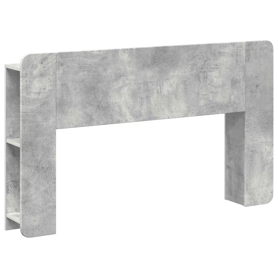 Cabinet de Tête de Lit Gris béton Bois d'ingénierie - 2