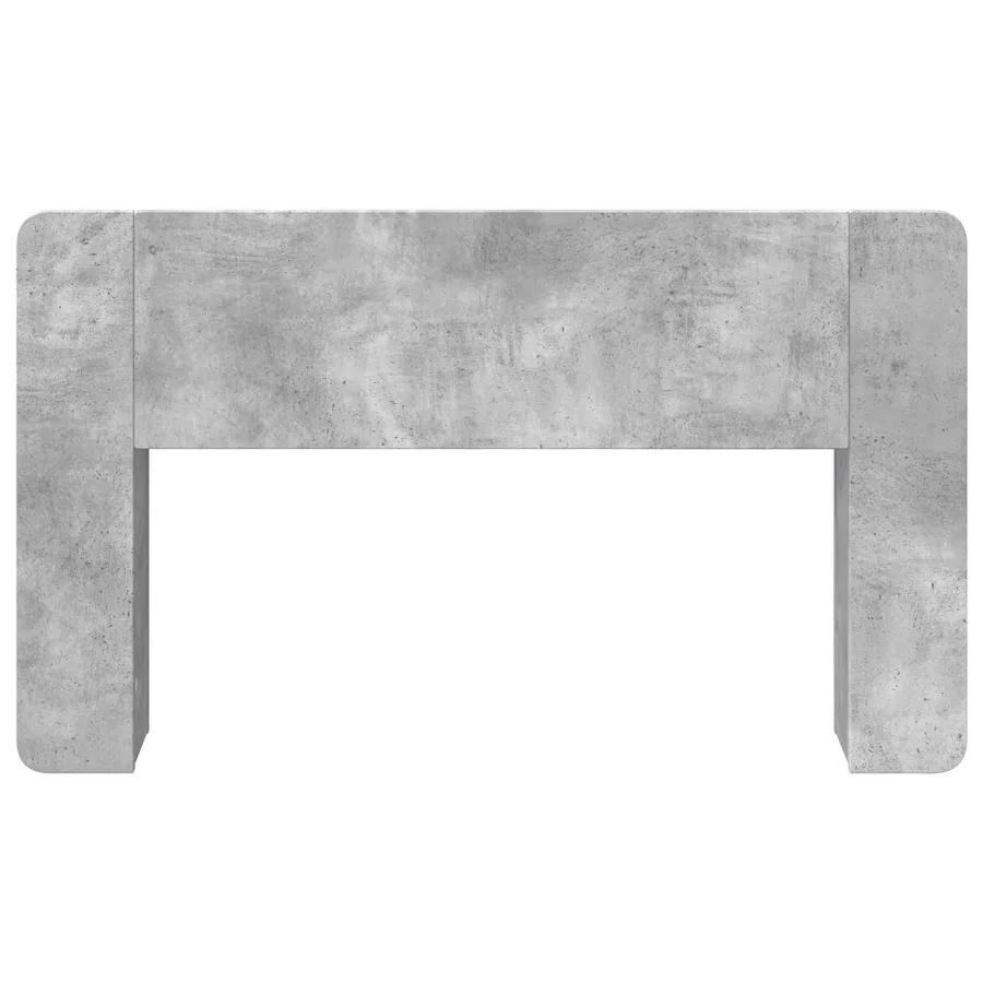 Cabinet de Tête de Lit Gris béton Bois d'ingénierie - 5