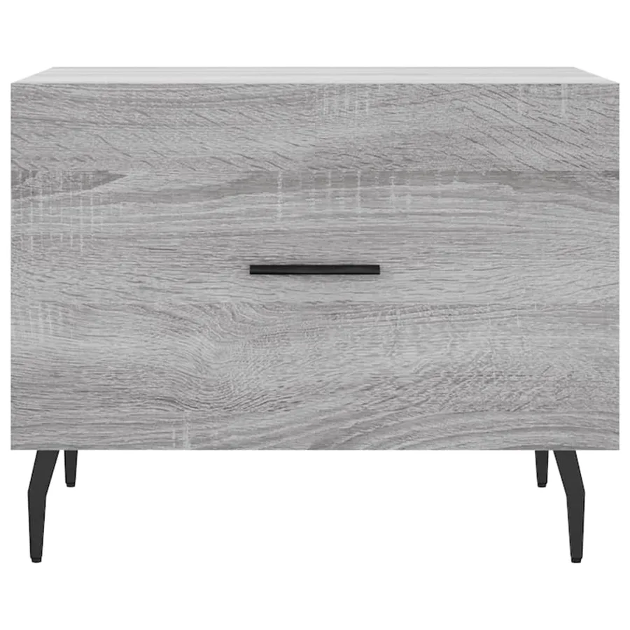 Table basse Sonoma gris 50x50x40 cm Bois d'ingénierie - 5