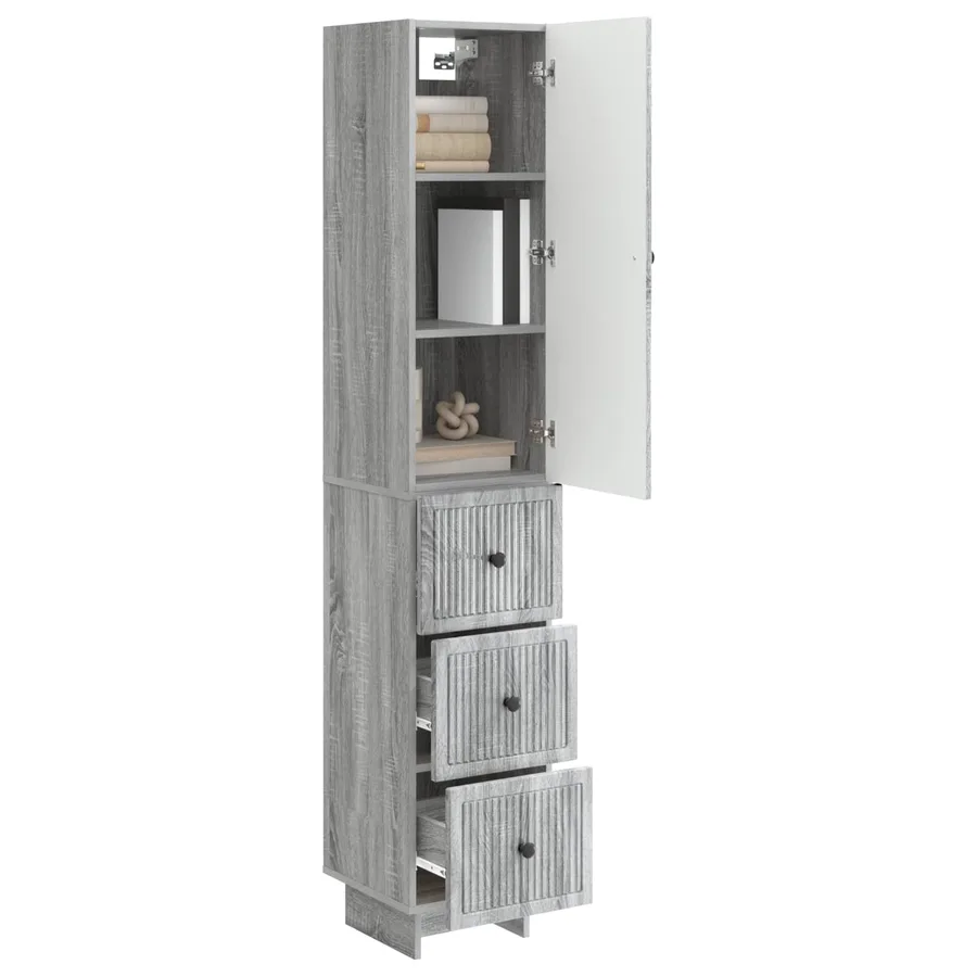 Ensemble de Meubles 2 pcs 33 x 34,5 x 90 cm Bois d'ingénierie - 3