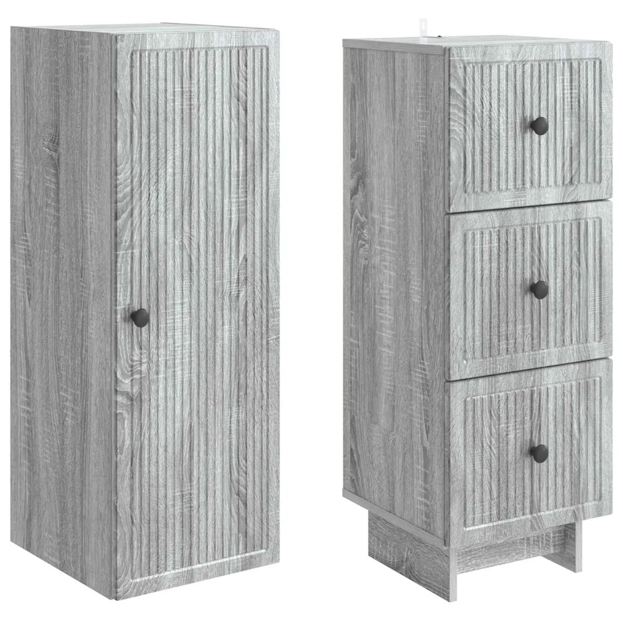 Ensemble de Meubles 2 pcs 33 x 34,5 x 90 cm Bois d'ingénierie - 4