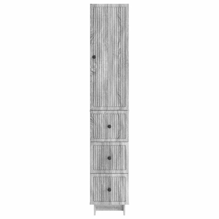 Ensemble de Meubles 2 pcs 33 x 34,5 x 90 cm Bois d'ingénierie - 5