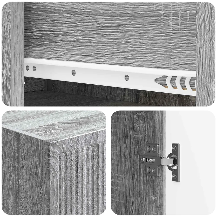 Ensemble de Meubles 2 pcs 33 x 34,5 x 90 cm Bois d'ingénierie - 8