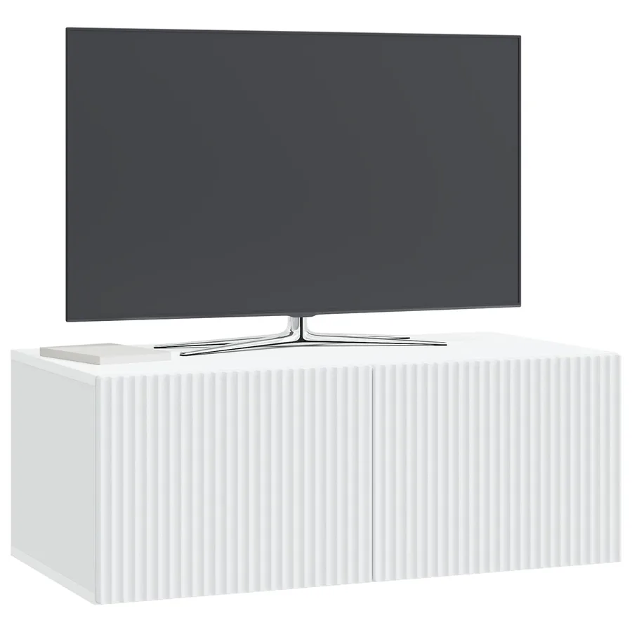 Meuble TV mural Blanc 78,5 x 41 x 30 cm Bois d'ingénierie - 3