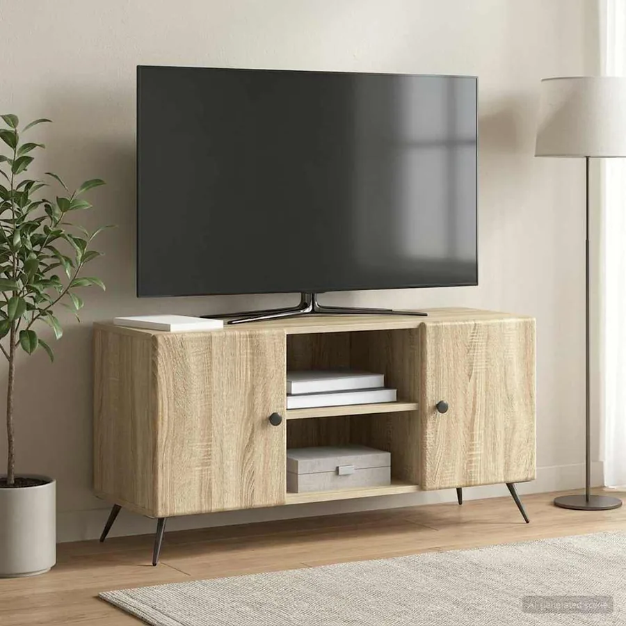 Meuble TV Chêne Sonoma 102 x 34,5 x 50 cm Bois d'ingénierie