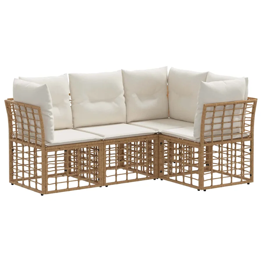 Ensemble de canapés d'extérieur Naturel Polyester - 2