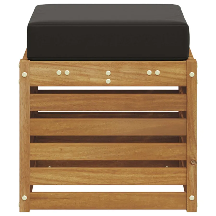Banc de jardin Bois d'Acacia Massif Naturel - 4