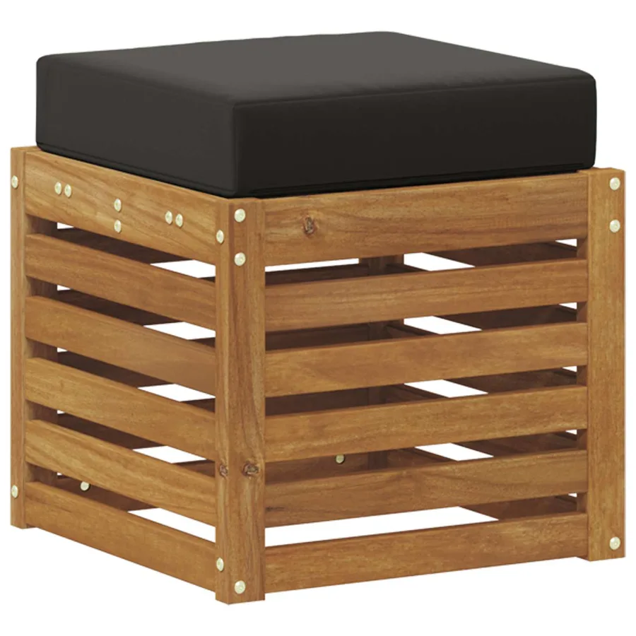 Banc de jardin Bois d'Acacia Massif Naturel - 5