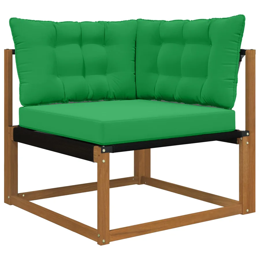 Coussin de canapé d'extérieur Polyester Vert 80 x 43 x 10 cm - 3