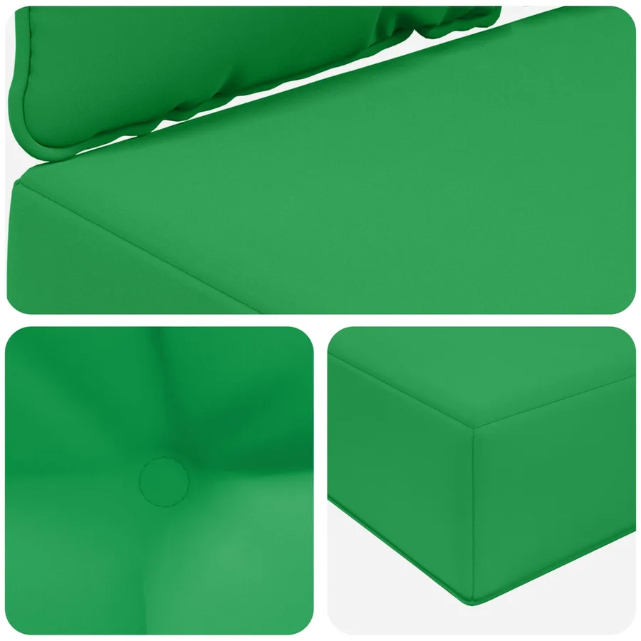 Coussin de canapé d'extérieur Polyester Vert 80 x 43 x 10 cm - 8