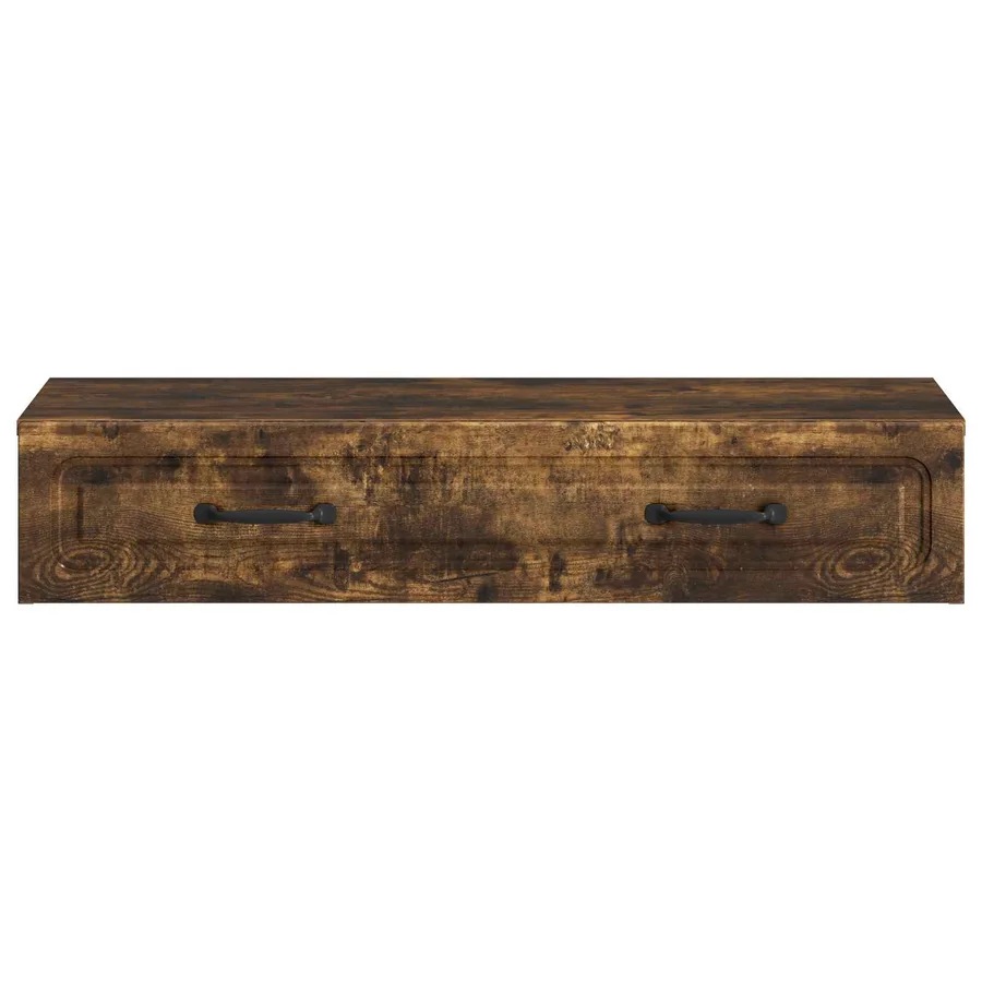 Table d'appoint murale Chêne fumé 87,5 x 34,5 x 17 cm - 5