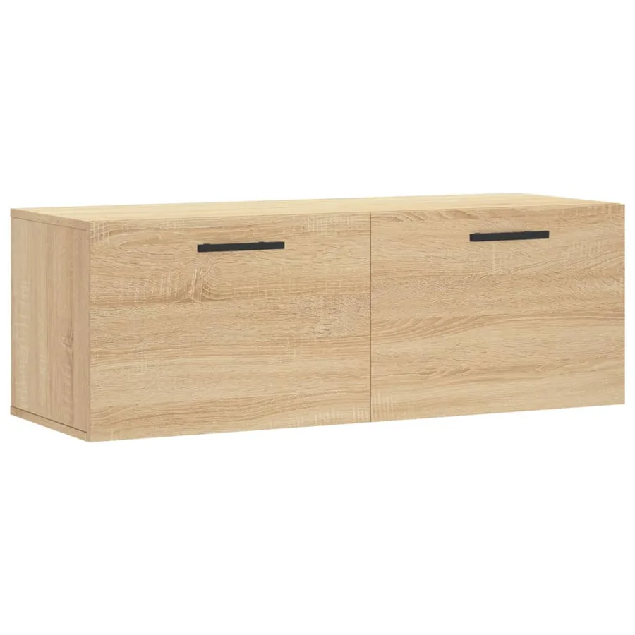 Armoire murale chêne sonoma 100x36,5x35 cm bois d'ingénierie - 2