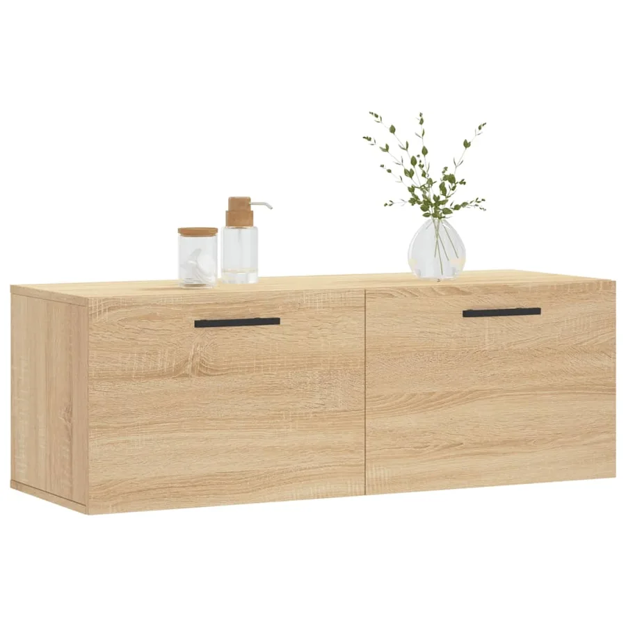 Armoire murale chêne sonoma 100x36,5x35 cm bois d'ingénierie - 3