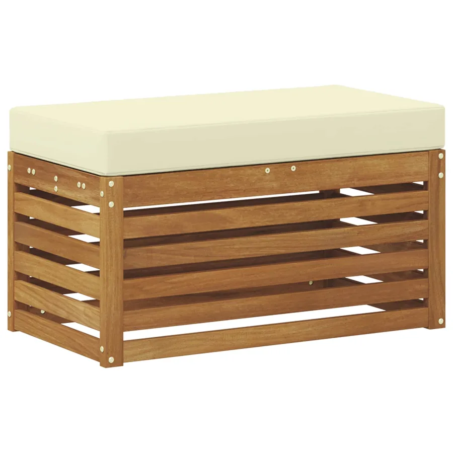 Banc de Jardin Bois d'Acacia Massif Naturel - 2