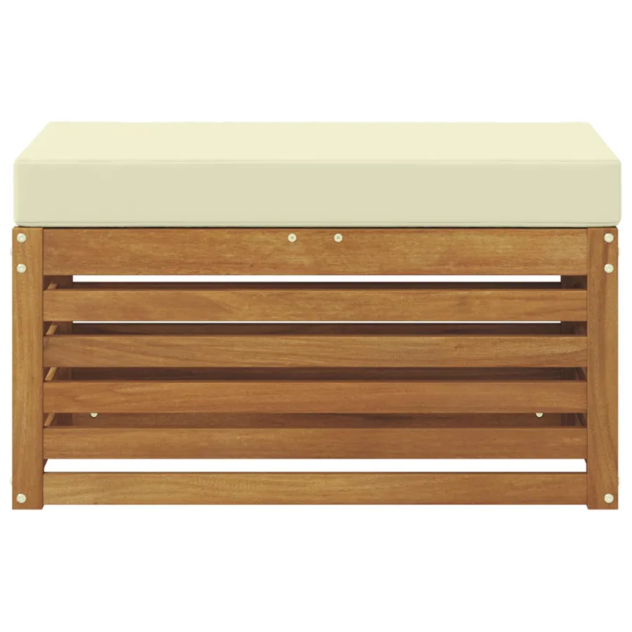 Banc de Jardin Bois d'Acacia Massif Naturel - 3