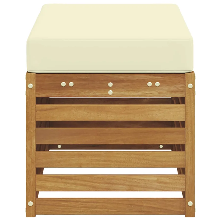 Banc de Jardin Bois d'Acacia Massif Naturel - 4