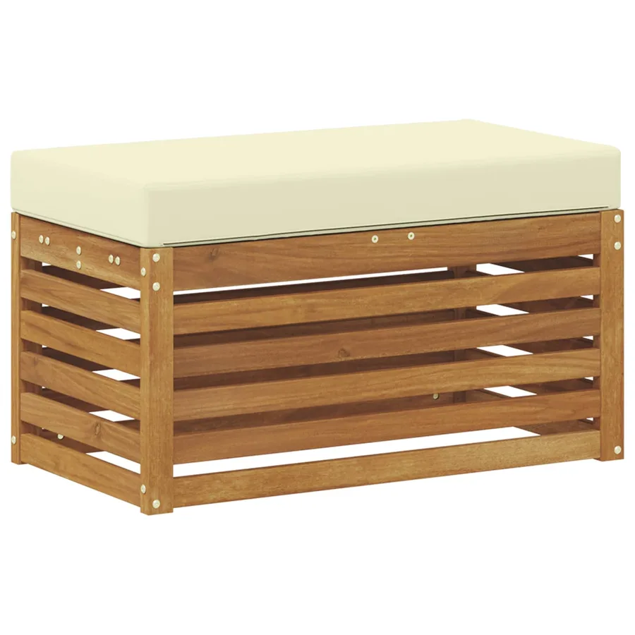 Banc de Jardin Bois d'Acacia Massif Naturel - 5