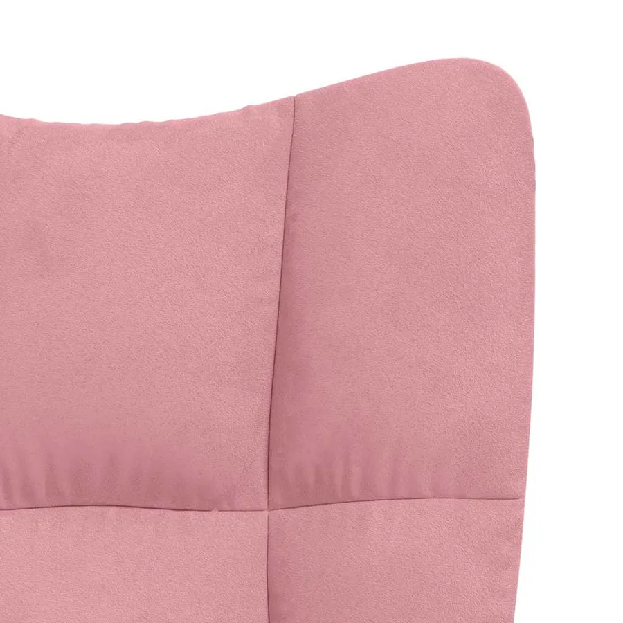 Chaise de relaxation Rose Velours - 6