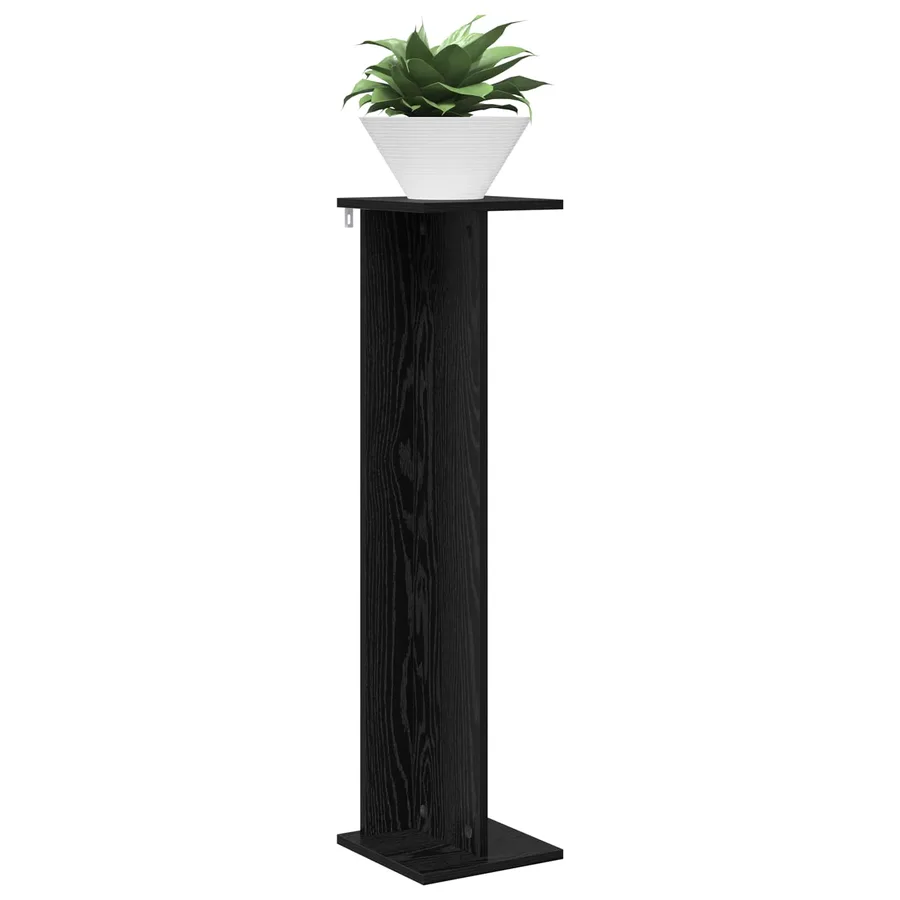 Support de Plante 2 pc Chêne Noir 25 x 25,5 x 100,5 cm - 3