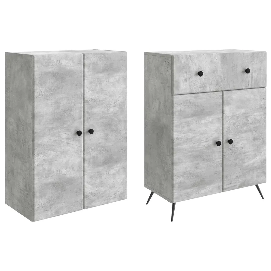 2 pcs Gris béton - 3