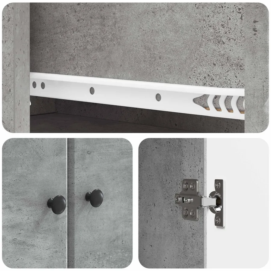 2 pcs Gris béton - 7
