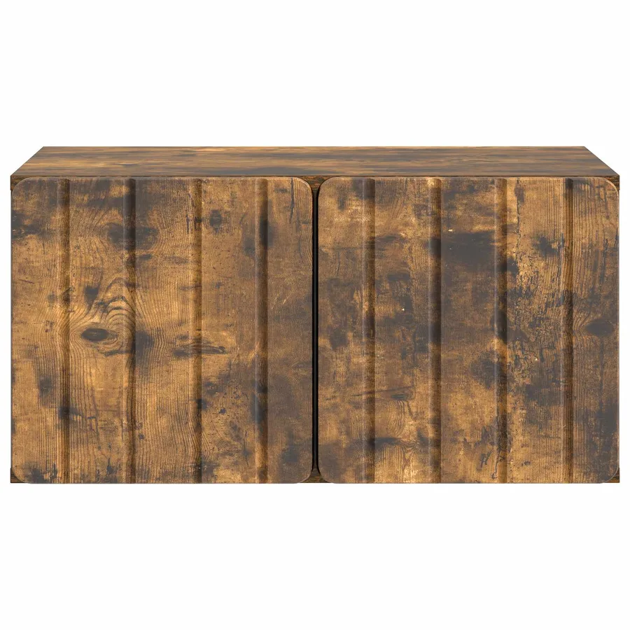 Meuble TV mural 59,5 x 41 x 30 cm Chêne fumé Bois d'ingénierie - 6