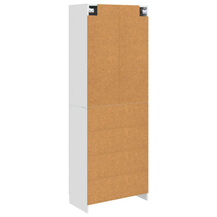 Ensemble de Meubles 2 pcs Blanc brillant Bois d'ingénierie - 7