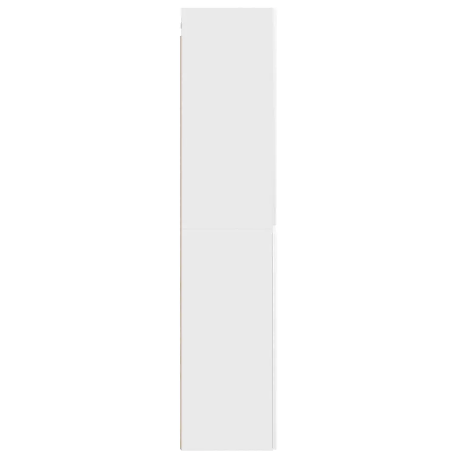 Cabinet de Salle de Bain Mural Blanc 33 x 34,5 x 160 cm - 4