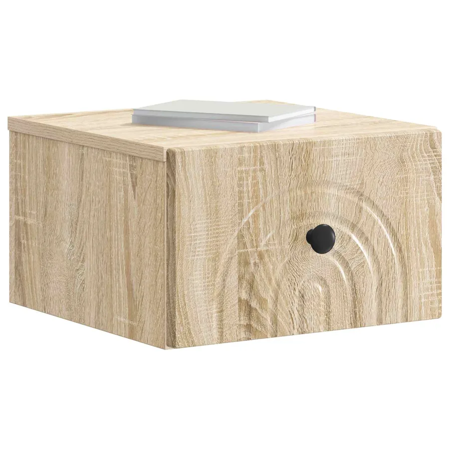 Cabinet de chevet mural 2 pcs Chêne Sonoma 33 x 34,5 x 20 cm - 3